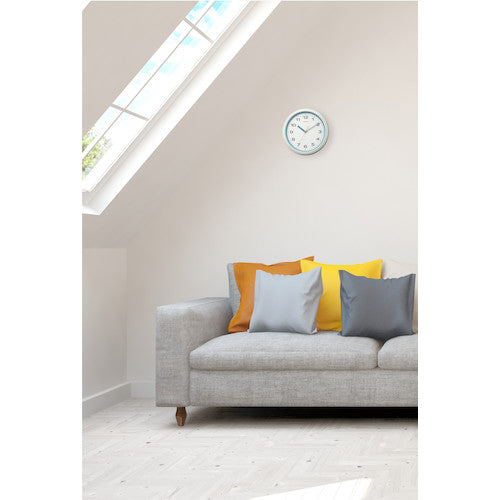 RHYTHM リズム 電波 壁掛け時計 小ぶりモデル 連続秒針 ブルー φ280x45.3 8MY562SR04 1 個