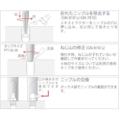 Light Grease Nipple Wrench GN-810-1/8 1pc