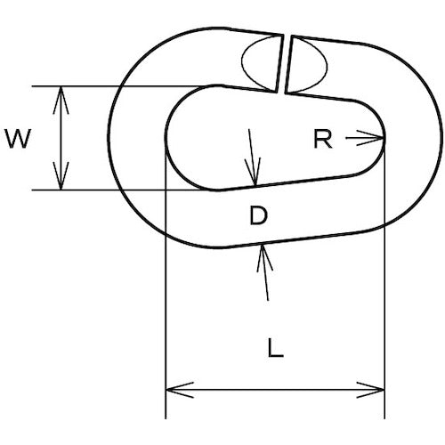 미즈모토 후크 스테인리스 가지형 C링크 내장 31 mm B-2999 1개
