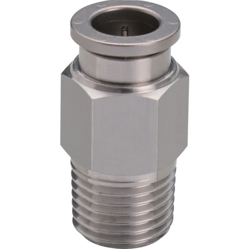 PISCO Corrosion-resistant SUS316 one-touch fitting Tube fitting SUS316 Straight SSPC12-04 1 piece