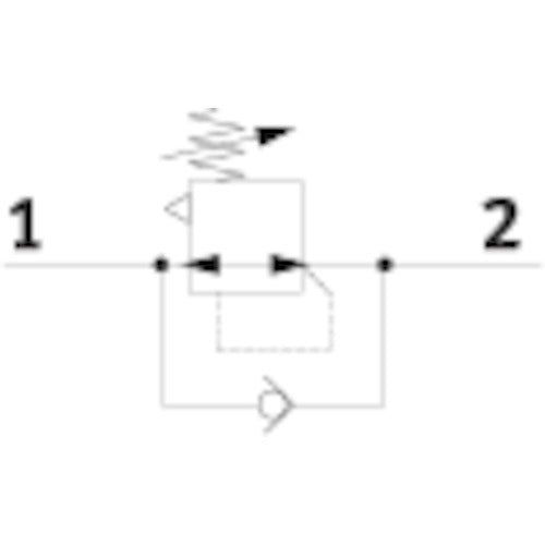 PISC 레귤레이터 푸시 록 타입 유니온 RVUP8-8 1개