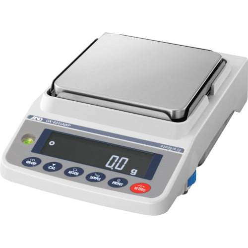 A&D 방진·방수형 교정용 분동 내장 범용 저울 GX-6001AWP GX-6001AWP 1대