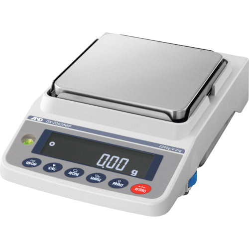 A&D 방진·방수형 교정용 분동 내장 범용 저울 GX-2002AWP GX-2002AWP 1대