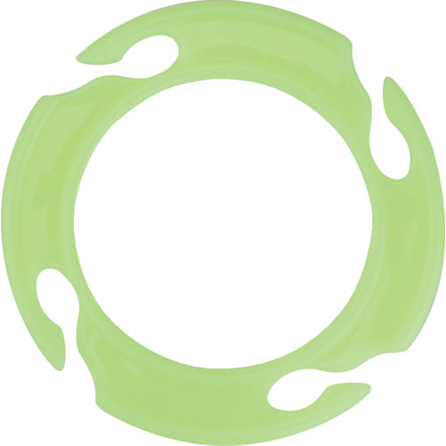 TRUSCO Cone Hook Ring Fluorescent Yellow (2 pieces) TCHRLY 1 bag