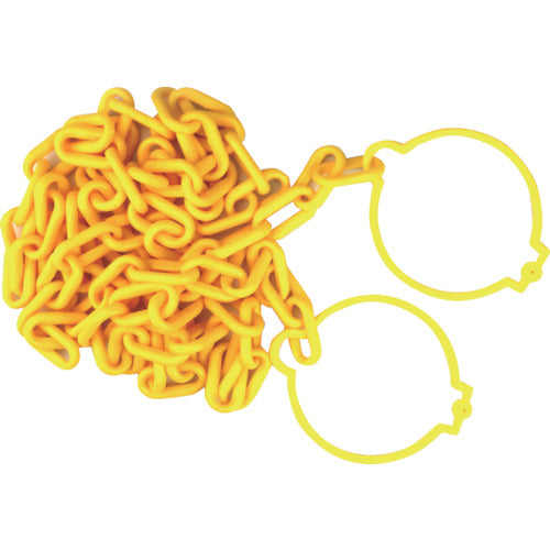 TRUSCO プラチェーン(コーンリング付) 黄 6MMX2M TPCC6-2Y 1 本