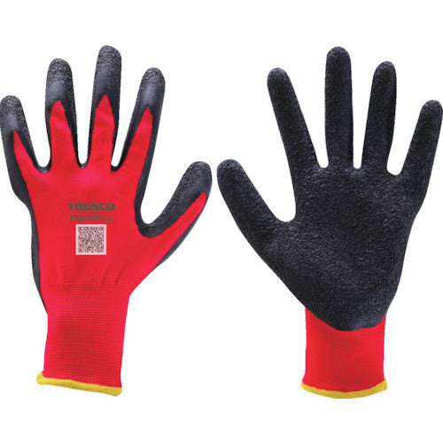 TRUSCO Rubber Backless Gloves Red 1 Pair 13 Gauge LL TRG131R-LL 1 Pair