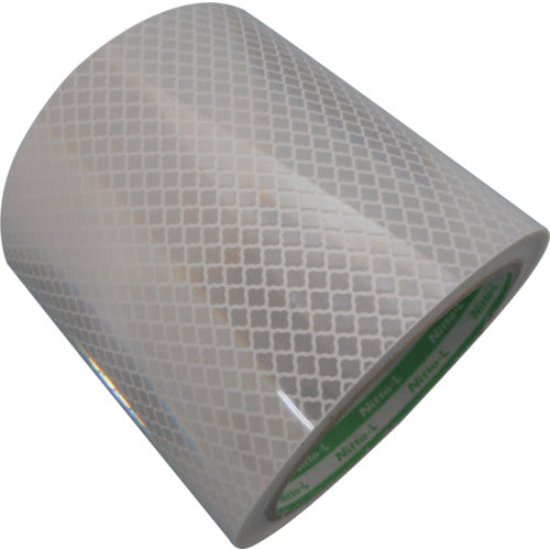 닛토 엘마테 연질 고휘도 프리즘 반사 테이프 DM9600 100mm×5M 화이트 DM9600X100W 1권