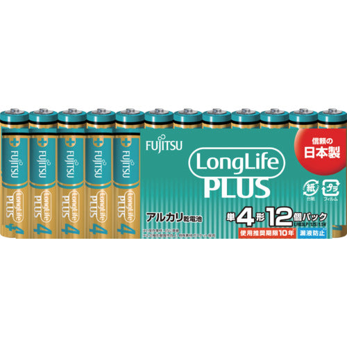 FDK Alkaline Battery AAA Long Life Plus 12-Pack LR03LP(12S) 1 PK