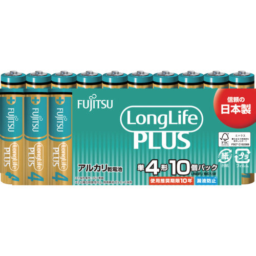 FDK Alkaline Battery AAA Long Life Plus 10-Pack LR03LP(10S) 1 PK