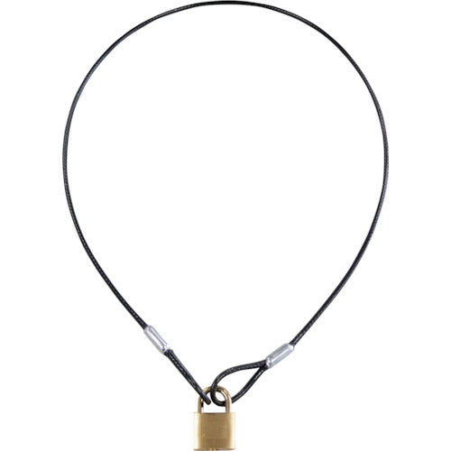 SOL ワイヤー&パドロックシリンダー錠タイプ 1040mm(同一錠) 1280-30L-SD 1 個