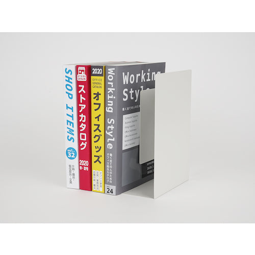 Curl Bookend (Extendable) White ALB-77-W 1 piece