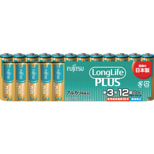 FDK Alkaline Battery AA Long Life Plus 12-Pack LR6LP(12S) 1 PK
