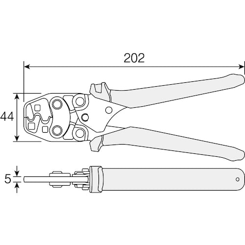 HOZAN Crimping Tool P-738 1 piece