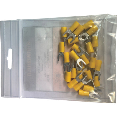 스트롱 홀드 비닐 절연 피복 부착 압착 단자(세폭 선개형) 전선 사이즈: AWG12~10/3.5~5.5sq 설치 나사: M5 25개들이 EV10-10FNB-Q EV10-10FNB-Q 1봉투