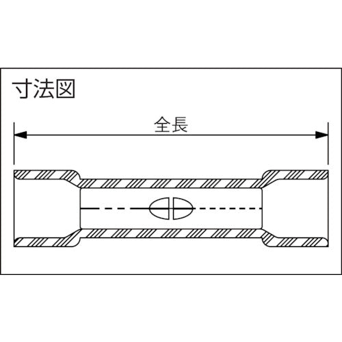 스트롱 홀드 비닐 절연 피복 부착 압착 슬리브(대칭용) 전선 사이즈:AWG12~10/3.5~5.5sq 25개들이 ESV10BX-Q ESV10BX-Q 1봉