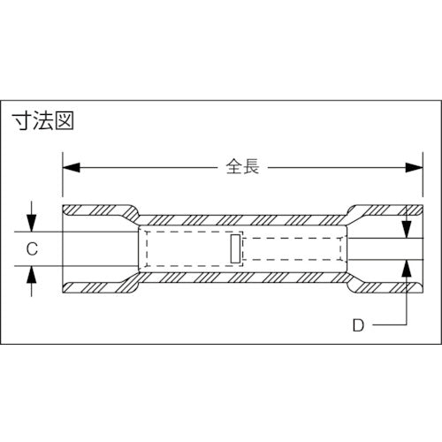 스트롱 홀드 Step Down 비닐 절연 피복 부착 압착 슬리브(대칭용) 전선 사이즈: AWG12~10/AWG16~14 25개들이 ESV10-ESV14-Q ESV10-ESV14-Q 1봉투
