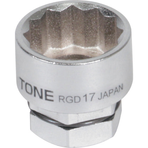 TONE 소켓(12각·안경용) 대변 치수 16mm 전장 22mm RGD-16 1개