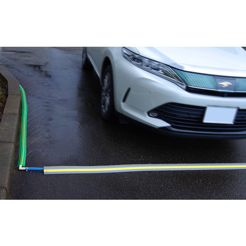 Daiken Cable Protector 2 20x5m Gray (with yellow line) CP2-20X5MGY 1 piece