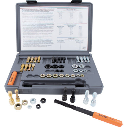 ラングツールズ ねじ山修正工具セット 48点 タップ・ダイスセット インチ・ミリ対応 971 1 S