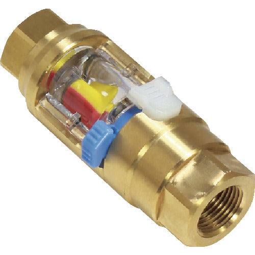 日東 フローモニター(レンズ交換タイプ)取付ねじRC3/8 FMC-30-3F BRASS FKM 1 個