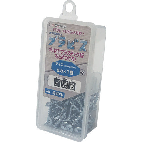 DAIDO HANT SHC Plastic Vis (Unicro + Black Head) 3.8 x 19 (80 pcs) 10176879 1 box