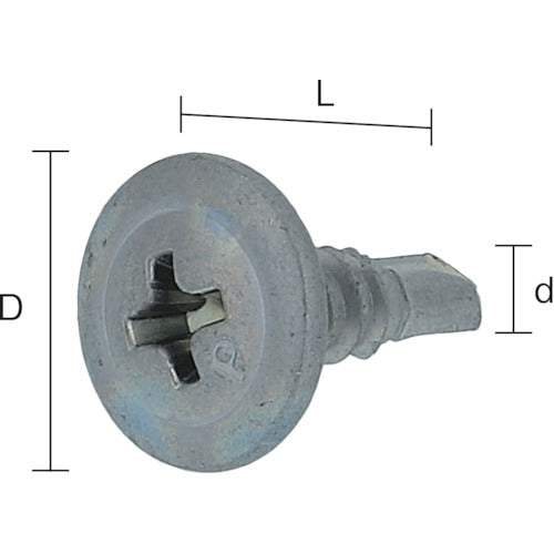 OHSATO Iron Ionis Rust Resistant Drill Screw Washer 4X25 547-519 1 bag
