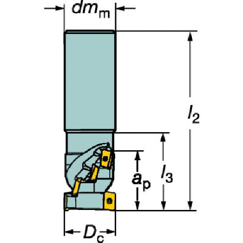 샌드빅 콜로밀 390 롱 엣지 커터(440) R390-032A32-36L 1개