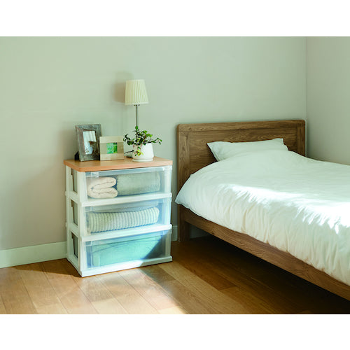 TENMA 木製天板ストッカー550 組立式 3段 110012802 1 台