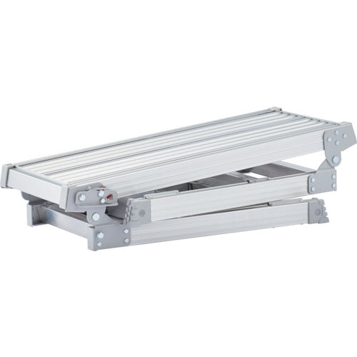 ハセガワ アルミ製脚部伸縮式足場台 58〜80cm(17676) DRS-0780C 1 台