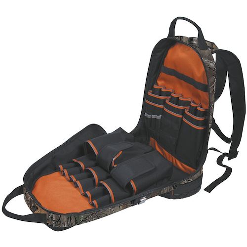 KLEIN Tool Backpack Tradesman Pro 39 Pockets Camo Pattern 55421BP14CAMO 1 pc
