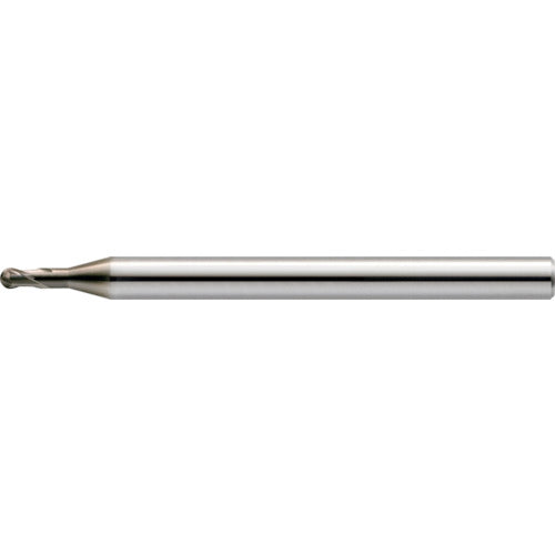 ユニオンツール HMGコート2枚刃高硬度材加工用ロングネックボールR0.1×有効長2×刃長0.16×首径0.19×全長45 HGLB2002-020 1 本