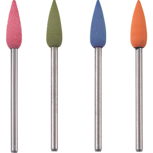 PROXXON Micro Grinder Tool Shafted Rubber Grindstone Set of 4 (Pre-finishing to Super-finishing) 26280 1 S