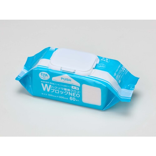 ハクゾウメディカル ハクゾウ環境クロスWブロックNEO 大判 150×300mm 60枚入 2600271 1 袋