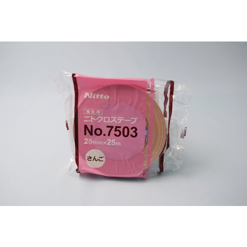 닛토 양생용 천 점착 테이프 NO. 7503 25mm×25m 산고 NO7503X25 1권