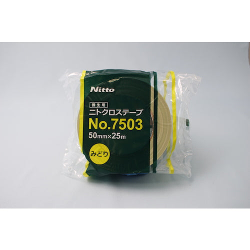 닛토 양생용 천 점착 테이프 NO. 7503 50mm×25m 그린 NO7503X50GR 1권