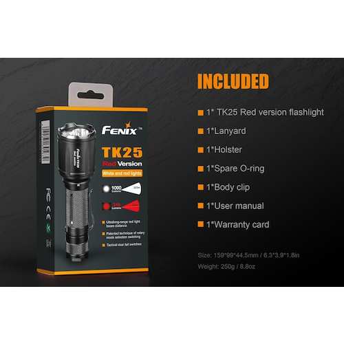 FENIX 【売切廃番】 LEDライト TK25RED 1 個