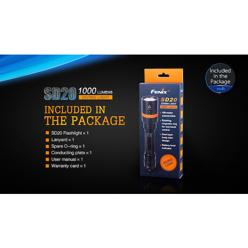 FENIX LEDライト SD20 1 個