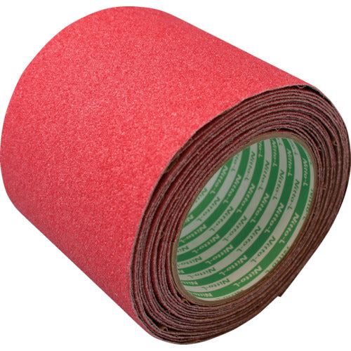 日東エルマテ ノンスリップテープ 100mm×5m レッド LS-100R 1 巻