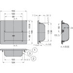 SUGATSUNE (100044558) HH-KPR150-SH All stainless steel recessed handle HH-KPR150-SH 1 piece