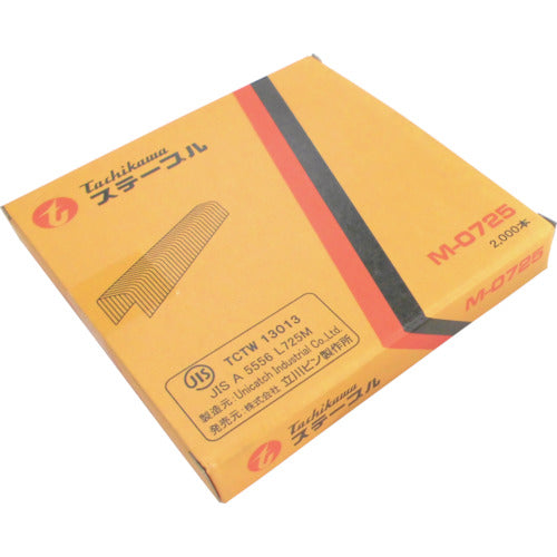 Tachikawa Pin Staples Shoulder width 7mm Length 25mm 2000 pieces M0725 1 box