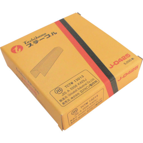 Tachikawa Pin Staples Shoulder width 4mm Length 25mm 5000 pieces J0425 1 box