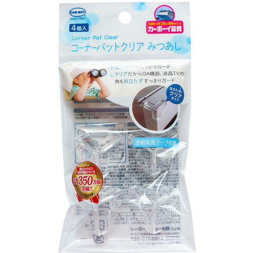 CAR-BOY Corner Pads, 4-Piece Set, Clear, BS-02, 1 Pack