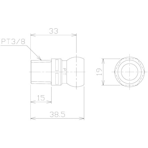 NIKKI Coolant System 1/2 Connector Gray PT3/8 (2 pieces) 84046G(2) 1 bag