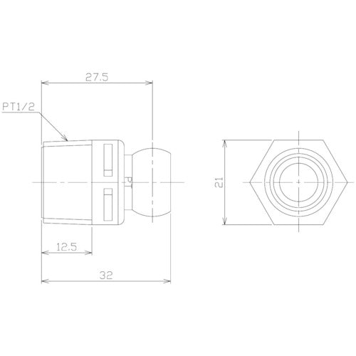 NIKKI クーラントシステム3/8 コネクター PT1/2 (2個入) 83036(2) 1 袋