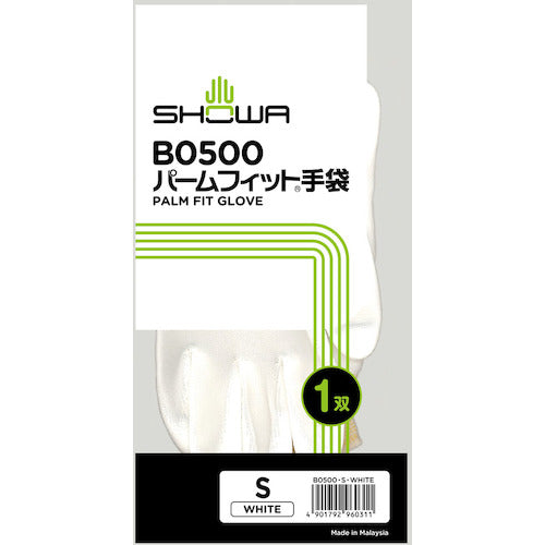 SHOWA 우레탄 등받이 장갑 B0500 팜 피트 장갑 화이트 S 사이즈 B0500-S 1 쌍
