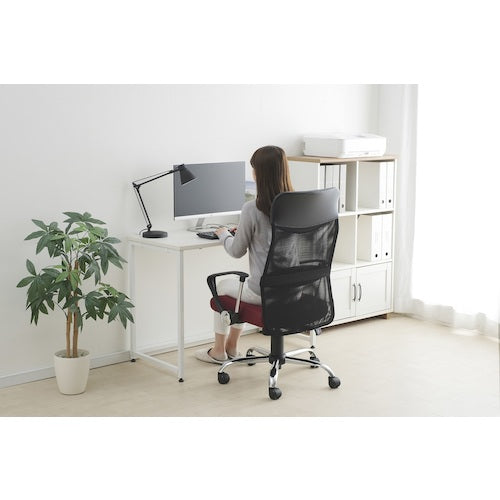 IRIS 517668 メッシュバックチェア ハイバック OFCーMBH−R ボルドー OFC-MBH-R 1 台