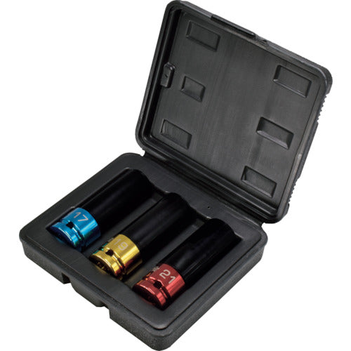 아스트로 제품 AP Q-Fit 1/2DR 휠용 임팩트 소켓 (3개 세트) 2002000034205 1 S