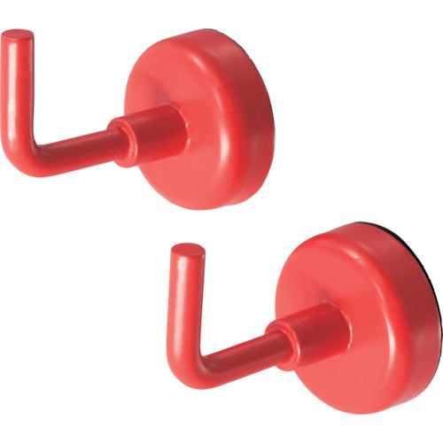 アストロプロダクツ AP 強力マグネットフック レッド (2個入) 2003000009408 1 S