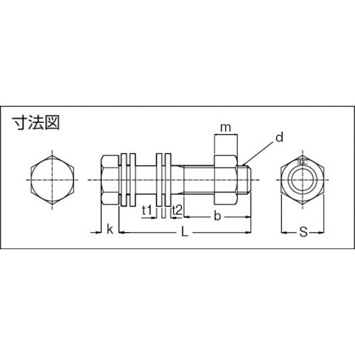 SDC Stainless Steel Anti-Corrosion Bolt SB16070 1 pc