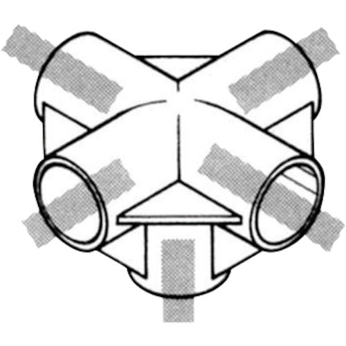 야자키 플라스틱 조인트 J-15A S 아이보리 프레임/파이프의 연결용 이렉터 Φ28용 J15ASIVO